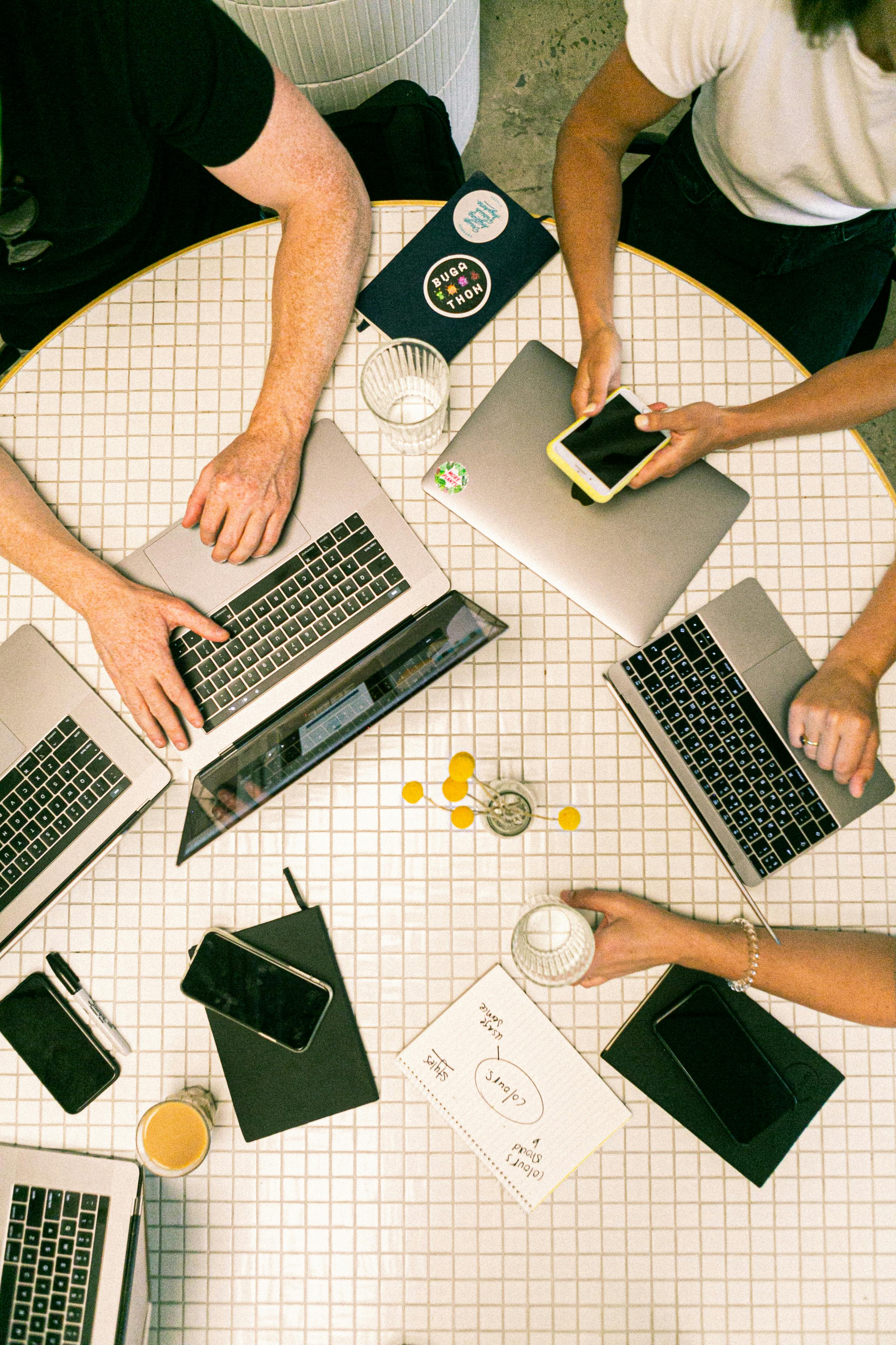 Team collaborating on AI automation projects