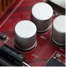 Close-up of a circuit board, technology and electronics automation