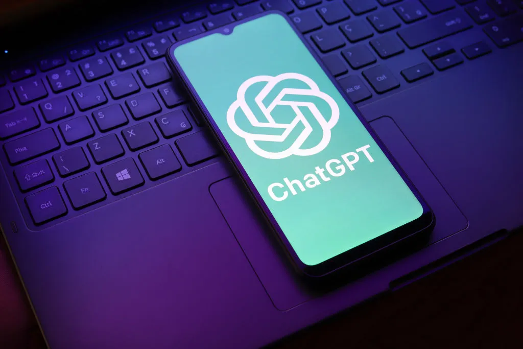 ChatGPT app on a phone, taught in ReIntellex AI training